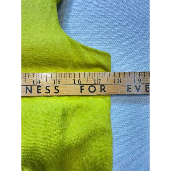 Ophelia Roe Womens Shift Tank Dress Size S Yellow Sleeveless Casual Summer Chic - Picture 8 of 11